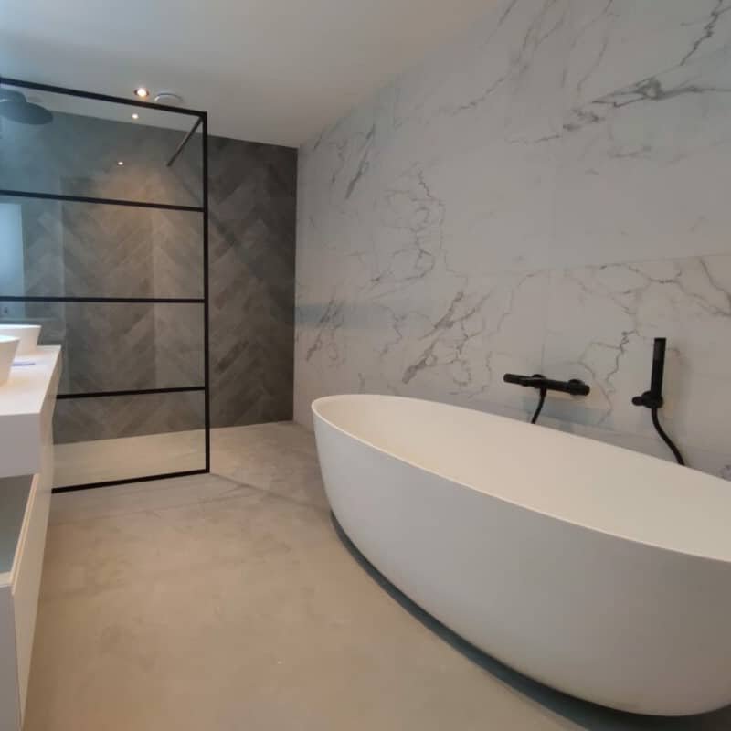 Aanbieding marmerlook tegels 120x60 calacatta