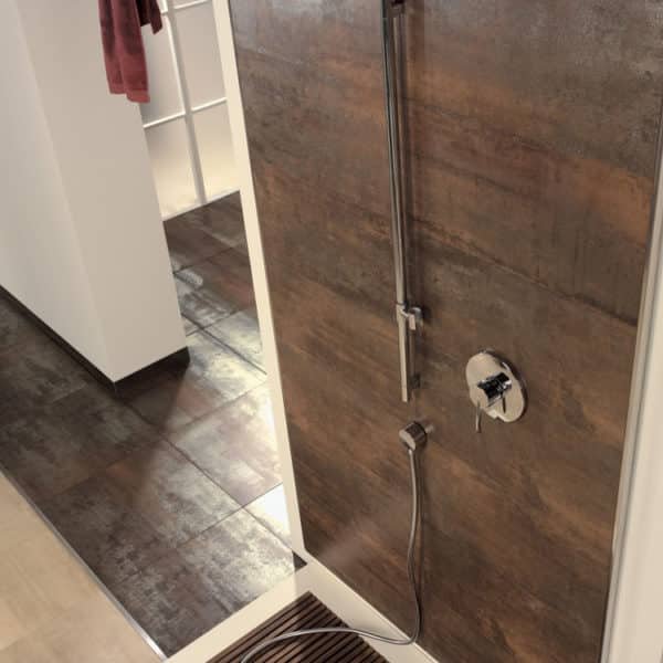 Metallook Tegels 60×60 Brons Tau Corten Resultaat