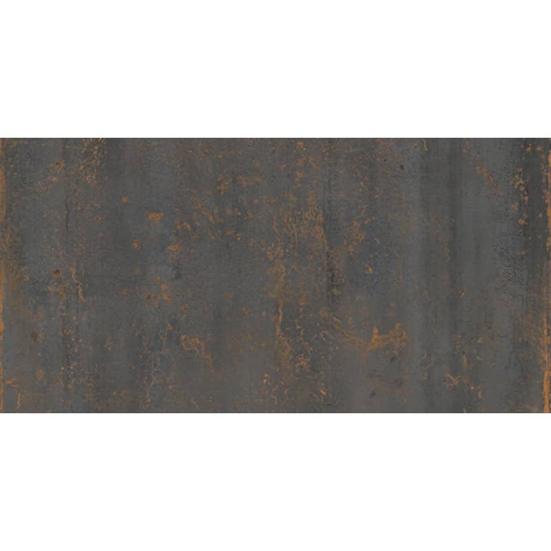 Metallook Tegels Oxide Iron 60×120 Ijzer Donkerbruin Roestlook