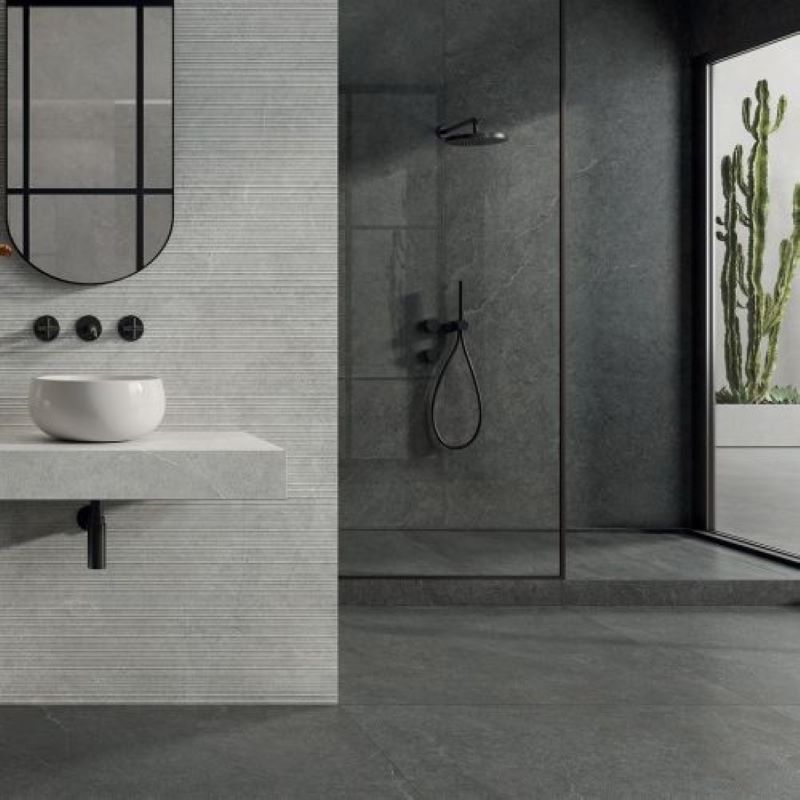 Leisteenlook 60x120 - Limestone Dark Donkergrijs