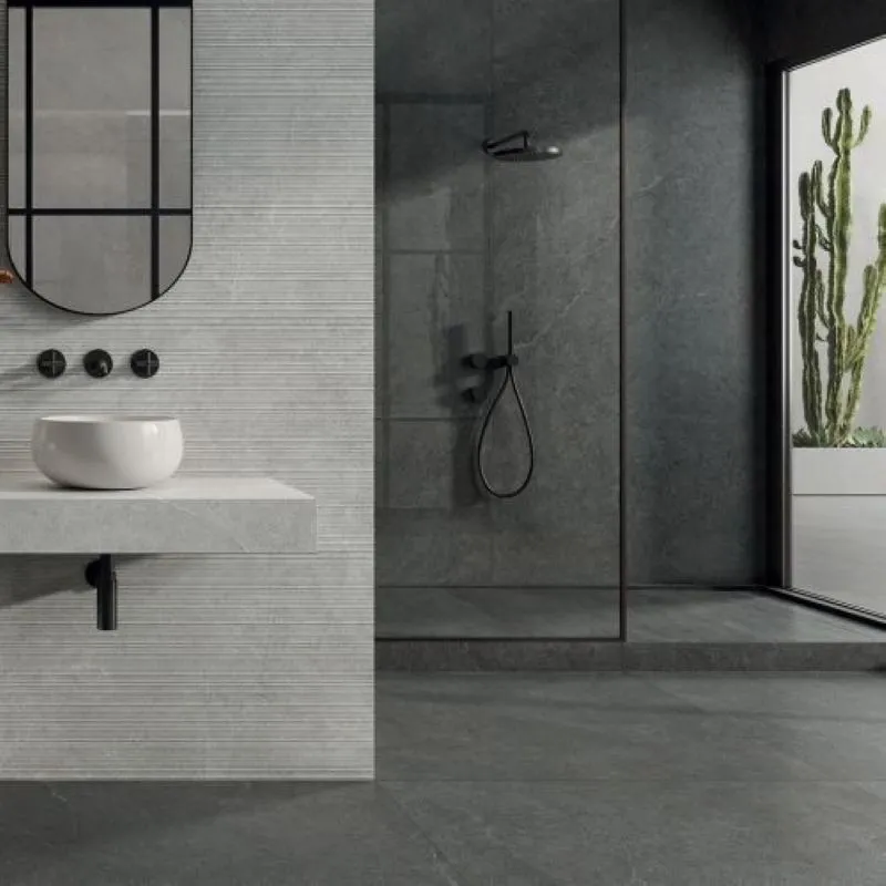 Leisteenlook 60x120 - Limestone Dark Donkergrijs