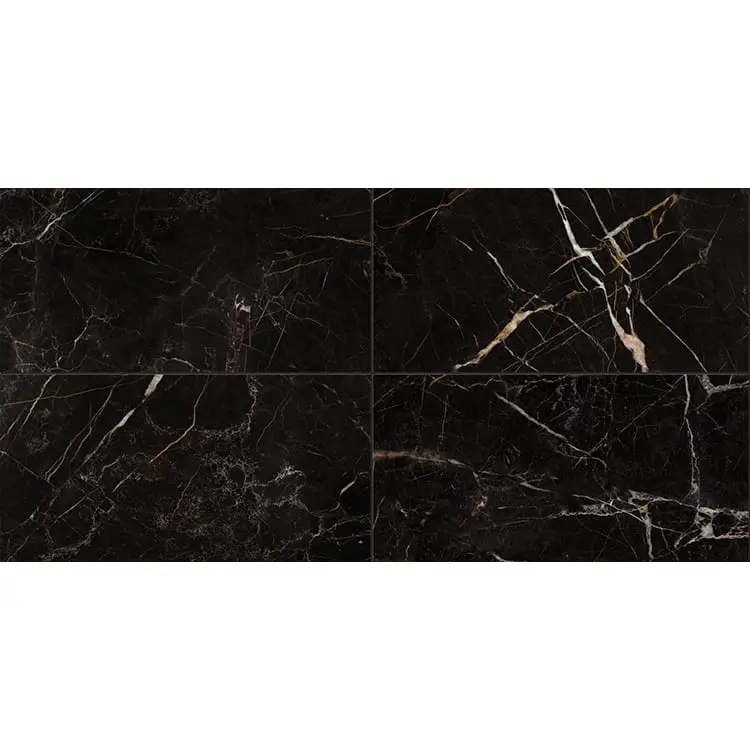 Marmerlook 60x120 - Keope Elements Lux Port Laurent Zwart Hoogglans