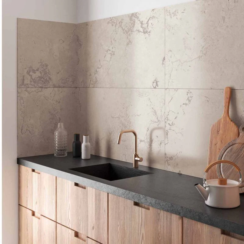 Natuursteen 60x120 - Ariana Memento Limoges Sand 3D Gezoet Resultaat