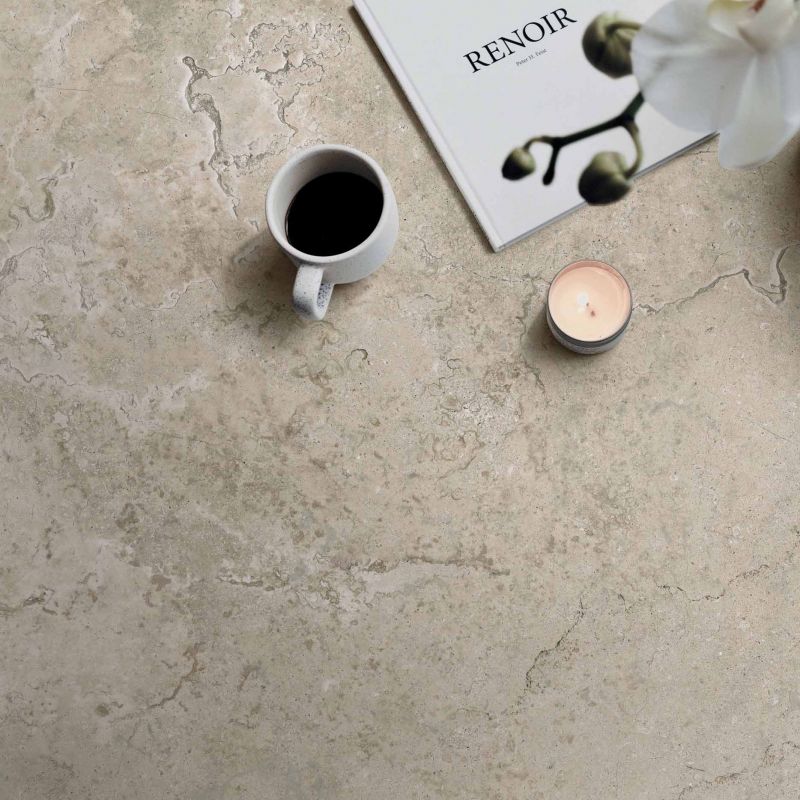 Natuursteen 60x120 - Ariana Memento Limoges Sand 3D Gezoet Sfeer