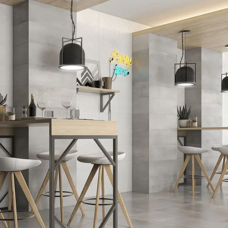 Wandtegel 40x120 3D - Saloni Industrial Rec. Harvy Perla Decor