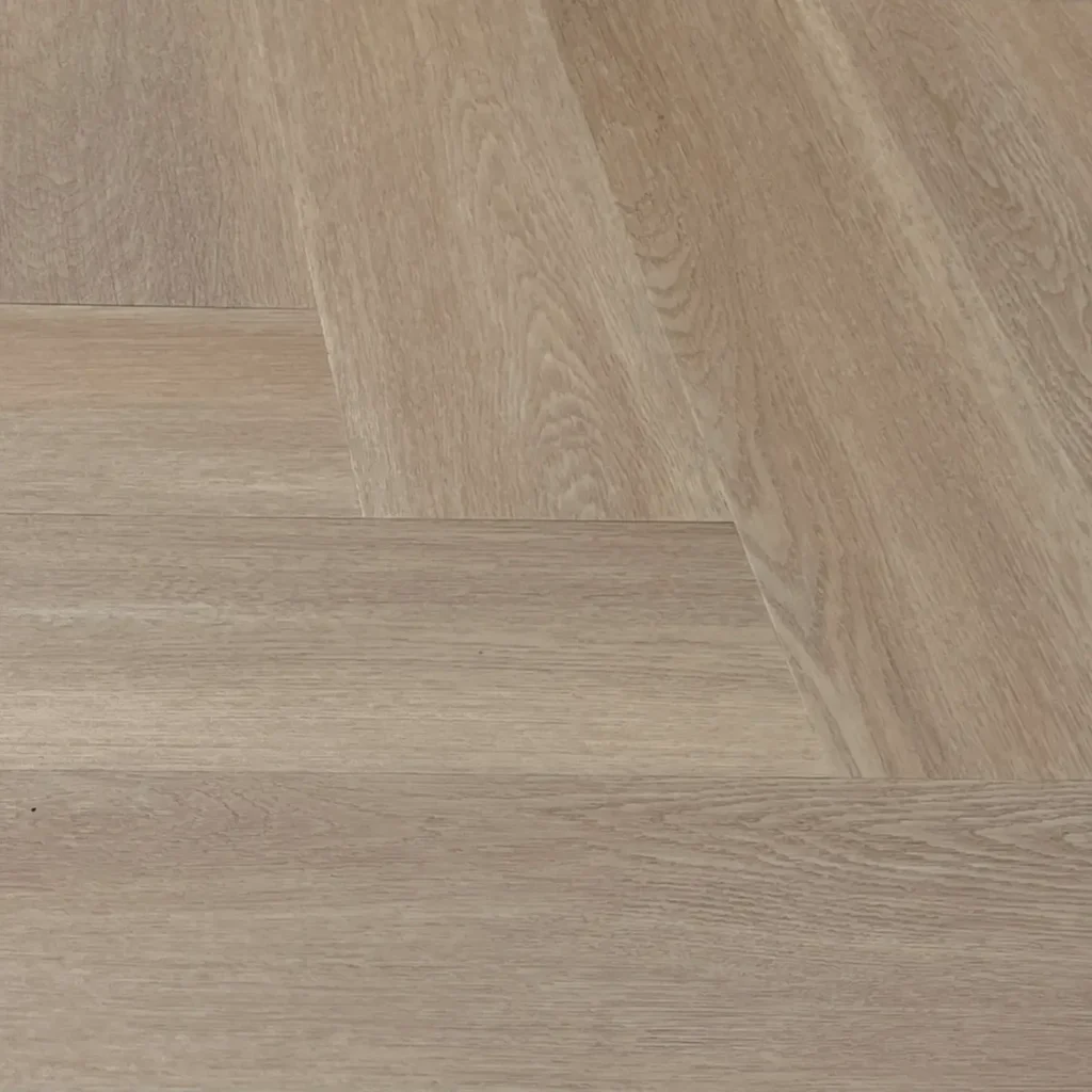 Visgraat Plak PVC 15x75 - Bruin Eiken Detail