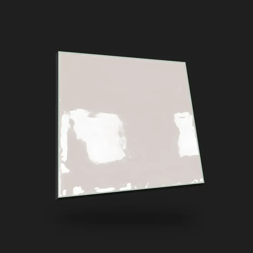 Handvorm Tegel 13x13 - Beige Creme Glans Variation