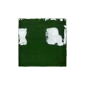 Handvorm Tegel 13x13 - Verde Donkergroen Glans