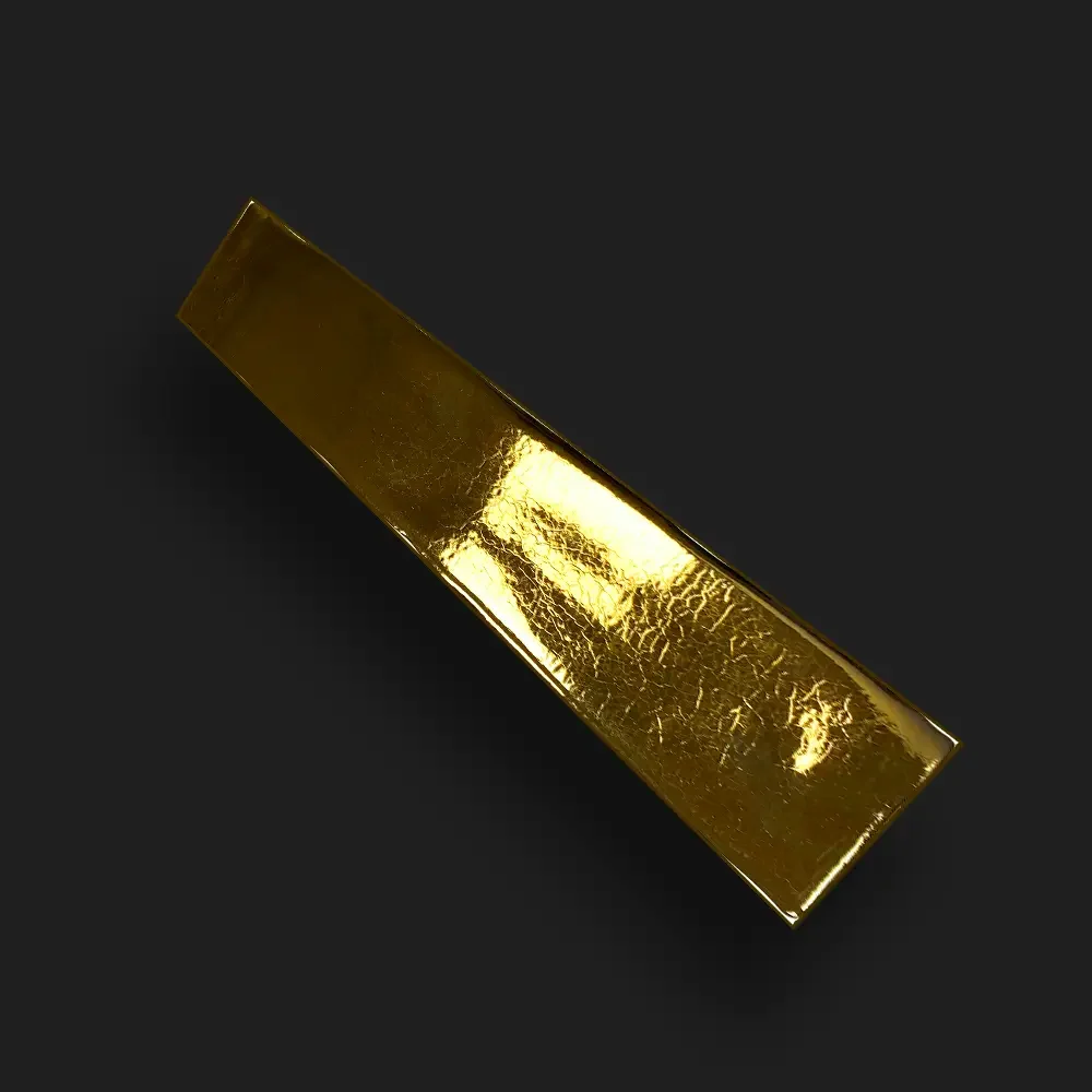 Handvorm Tegel 5x25 - Goud Hoogglans Variation