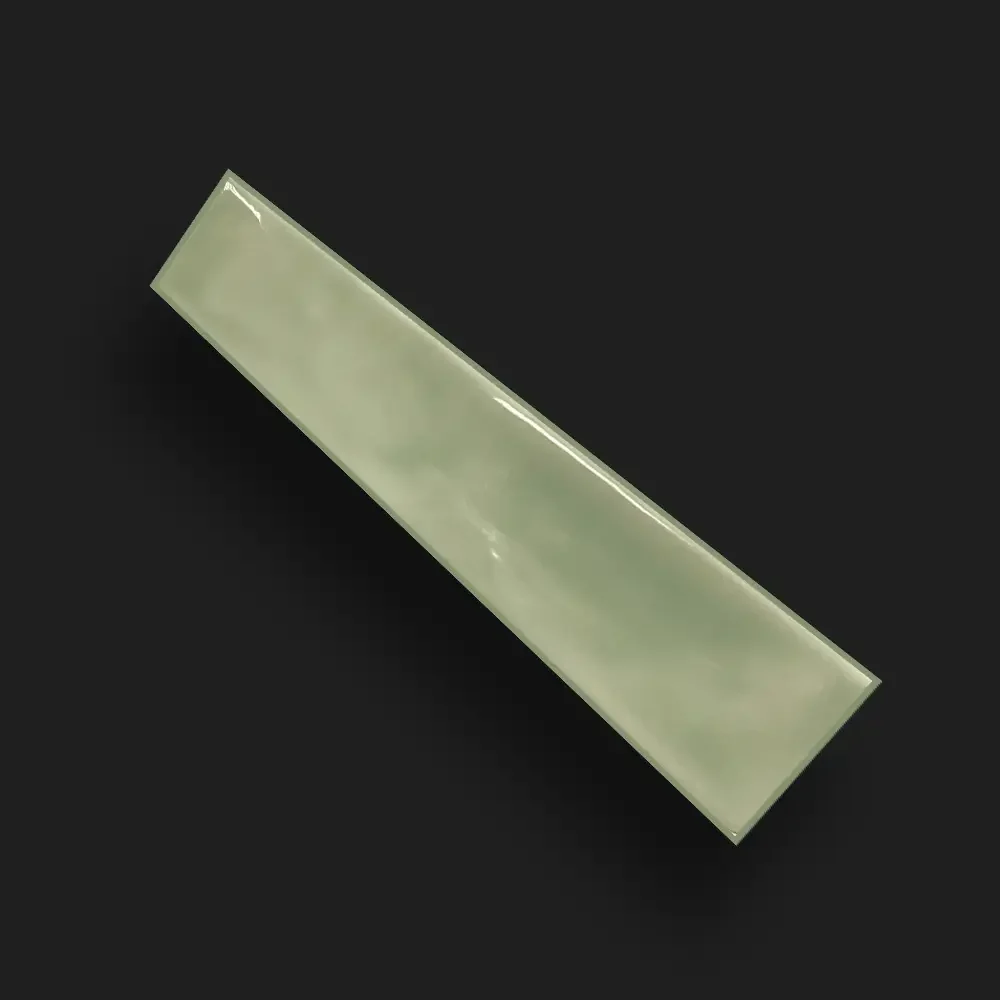 Handvorm Tegel 5x25 - Lichtgroen Glans Variation
