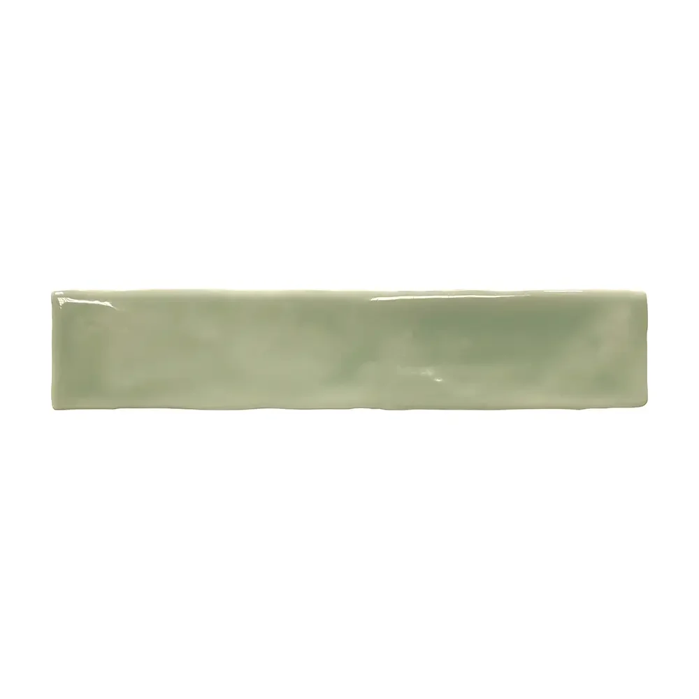 Handvorm Tegel 5x25 - Lichtgroen Glans