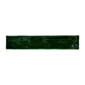 Handvorm Tegel 5x25 - Verde Donkergroen Glans