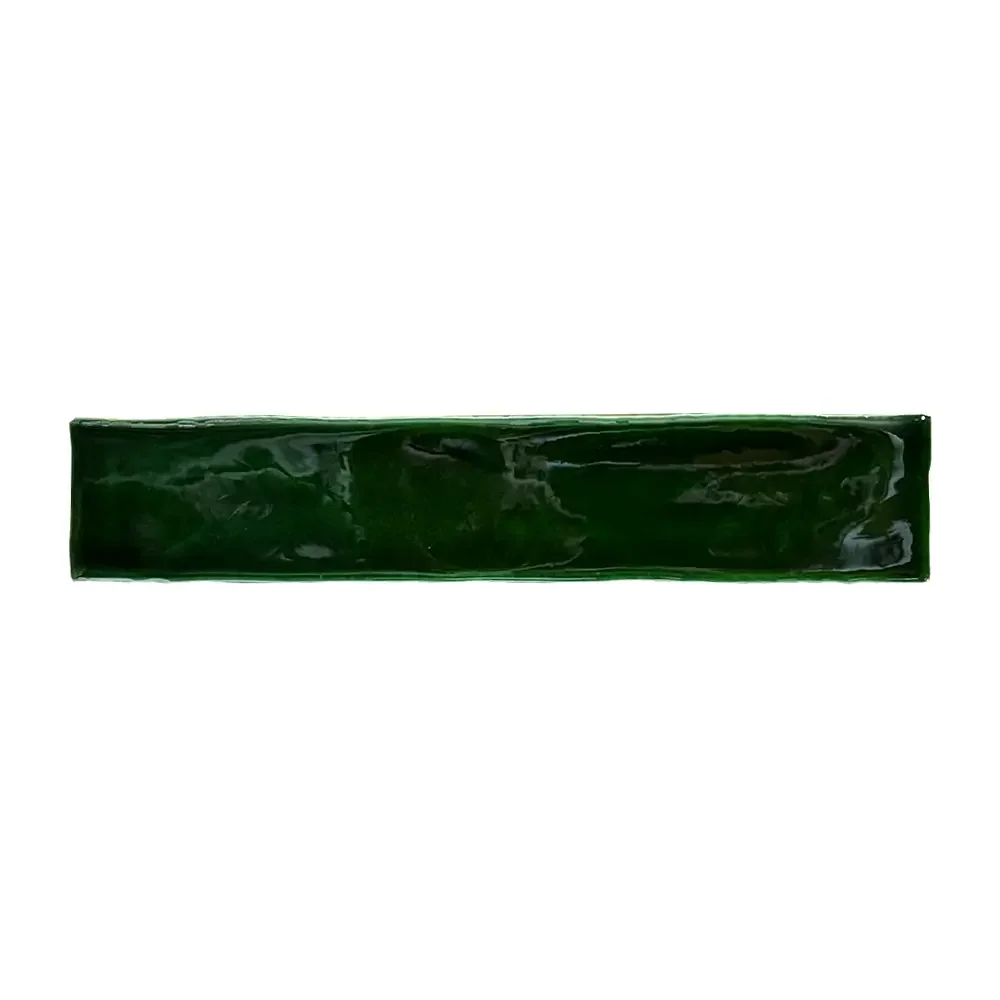 Handvorm Tegel 5x25 - Verde Donkergroen Glans
